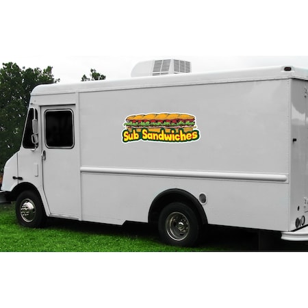 Signmission Safety Sign, 9 in Height, Vinyl, 6 in Length, Sub Sandwiches, D-DC-12-Sub Sandwiches D-DC-12-Sub Sandwiches